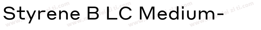 Styrene B LC Medium字体转换
